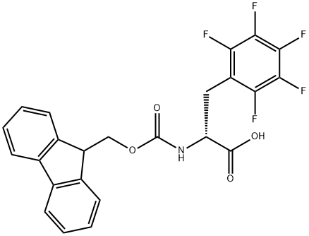 FMOC-D-2,3,4,5,6-五氟苯丙氨酸 结构式
