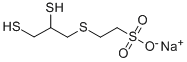 Ethanesulfonic acid, 2-((2,3-dimercaptopropyl)thio)-, sodium salt 结构式