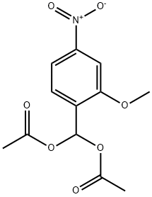 (2-METHOXY-4-NITROPHENYL)METHANEDIOL DIACETATE Structure