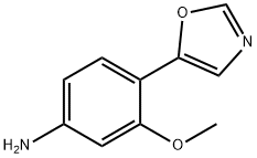 3-METHOXY-4-(1,3-OXAZOL-5-YL)ANILINE Structure