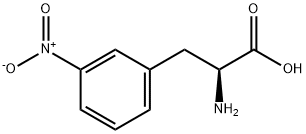 L-3-ニトロフェニルアラニン 化学構造式