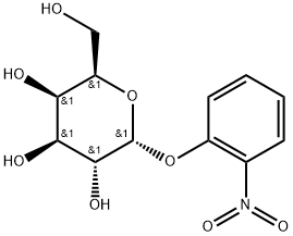 2-硝基苯-Α-D-吡喃半乳糖苷, 19887-85-5, 结构式