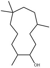 2,6,6,9-Tetramethylcycloundecan-1-ol 结构式