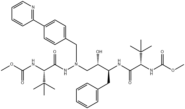 阿扎那韦, 198904-31-3, 结构式