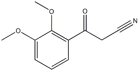2,3-dimethoxbenzoylacetonitrile Structure