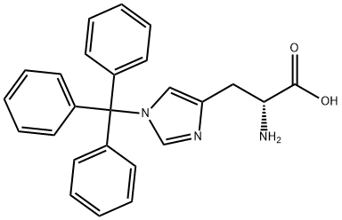 N-im-Trityl-D-histidine Structure