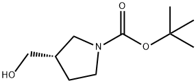 (S)-1-BOC-3-羟甲基吡咯烷, 199174-24-8, 结构式