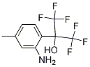 2-(2-AMino-4-Methyl-phenyl)-1,1,1,3,3,3-hexafluoro-propan-2-ol Struktur