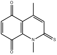 5,8-Quinolinedione,  1,2-dihydro-1,4-dimethyl-2-thioxo- Struktur