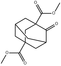 4-オキソ-1,3-アダマンタンジカルボン酸ジメチル 化学構造式