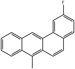 2-フルオロ-7-メチルベンゾ[a]アントラセン 化学構造式