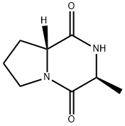 Pyrrolo[1,2-a]pyrazine-1,4-dione, hexahydro-3-methyl-, (3S,8aR)- (9CI) 结构式