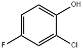 2-クロロ-4-フルオロフェノール 化学構造式