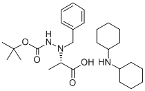 (S)-(+)-NΑ-苯-NΒ-BOC-L-肼基丙氨酸二环己基胺盐SALT 结构式