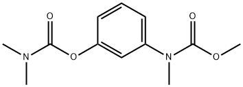 m-(ジメチルカルバモイルオキシ)-N-メチルカルバニリド酸メチル 化学構造式