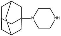 哌嗪,1-三环[3.3.1.1]癸-1-基-, 19984-46-4, 结构式