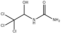 モノ-β,β,β-トリクロロ-α-オキシエチル尿素 化学構造式