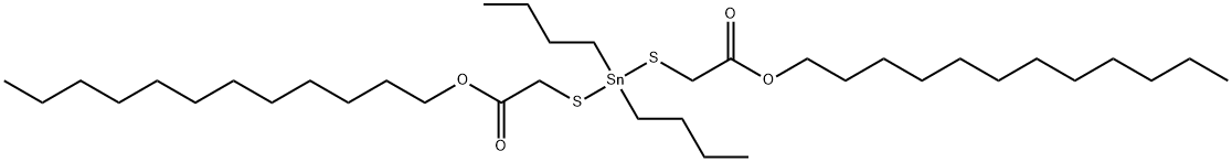 dodecyl 4,4-dibutyl-7-oxo-8-oxa-3,5-dithia-4-stannaicosanoate  Structure