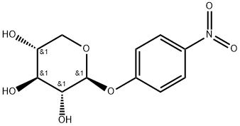 4-ニトロフェニル β-D-キシロピラノシド 化学構造式
