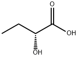 (R)-(-)-2-ヒドロキシ酪酸 化学構造式