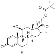 フルメタゾンピバル酸エステル 化学構造式
