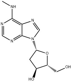 N6-メチル-2'-デオキシアデノシン 化学構造式