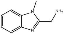 (1-甲基-1H-苯并眯唑-2-基)甲胺, 20028-40-4, 结构式