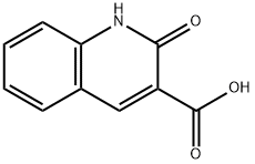 2-ヒドロキシキノリン-3-カルボン酸 化学構造式