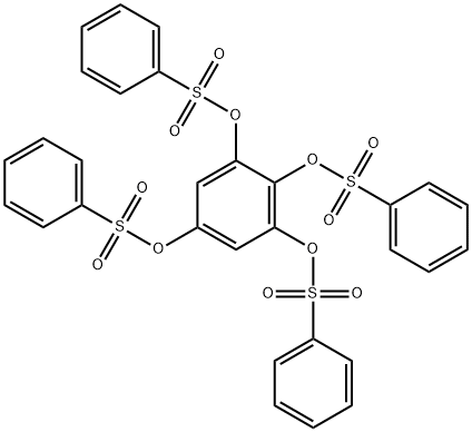 1,2,3,5-苯四醇四苯磺酸酯, 20032-32-0, 结构式
