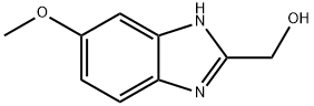 2-羟甲基-5-甲氧基苯并咪唑, 20033-99-2, 结构式