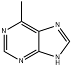 6-メチル-1H-プリン 化学構造式