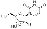 1-(2'-O,4-C-甲桥-BETA-D-呋喃核糖基)尿嘧啶核苷 结构式