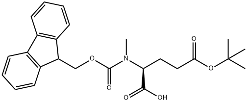 Fmoc-N-甲基-L-谷氨酸 5-叔丁酯, 200616-40-6, 结构式