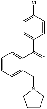 4'-CHLORO-2-PYRROLIDINOMETHYL BENZOPHENONE Struktur