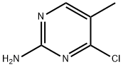 2-アミノ-4-クロロ-5-メチルピリミジン 化学構造式