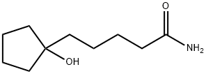 Cyclopentanevaleramide, 1-hydroxy- (8CI) Structure