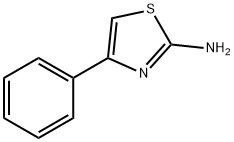 4-フェニル-2-チアゾールアミン 化学構造式