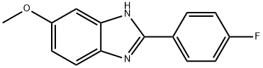 2-(4-FLUOROPHENYL)-5-METHOXY-1H-BENZO[D]IMIDAZOLE Struktur