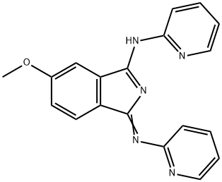 5-Methoxy-N-2-pyridinyl-1-(2-pyridinylimino)-1H-isoindol-3-amine Struktur