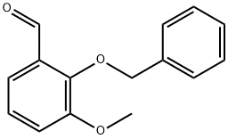 2-ベンジルオキシ-3-メトキシベンズアルデヒド 化学構造式