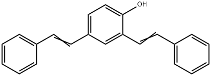 2,4-ジスチリルフェノール 化学構造式