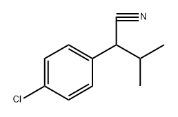 4-クロロ-α-(1-メチルエチル)ベンゼンアセトニトリル 化学構造式