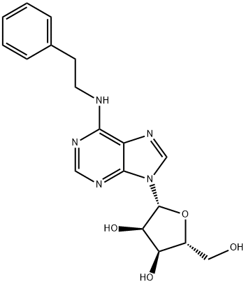 N6-(2-PHENYLETHYL)ADENOSINE Struktur