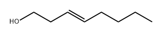 (E)-3-オクテン-1-オール 化学構造式