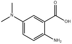 2-氨基-5-(二甲氨基)苯甲酸 结构式