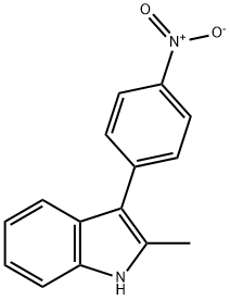 2-METHYL-3-(4-NITROPHENYL)INDOLE 结构式