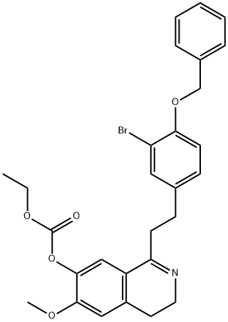 Carbonic  acid,  1-[4-(benzyloxy)-3-bromophenethyl]-3,4-dihydro-6-methoxy-7-isoquinolyl  ethyl  ester  (8CI)|