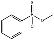 Phenylchloridothiophosphonic acid methyl ester Structure