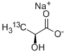 L-乳酸钠-3-13C 溶液, 201595-70-2, 结构式