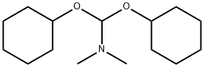 α,α-ビス(シクロヘキシルオキシ)-N,N-ジメチルメタンアミン 化学構造式